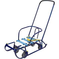 Санки с ручкой Nika-Kids Тимка 6 универсал, синие