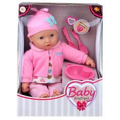 Кукла ABtoys Baby boutique, 40 см, с посудой