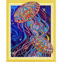 Алмазная картина Color KIT Сокровища океана, с фигурными стразами