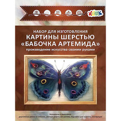 Набор для валяния Цветной "Бабочка Артемида"