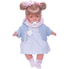 Кукла Llorens Жоэлле в голубом 38 см, со звуком