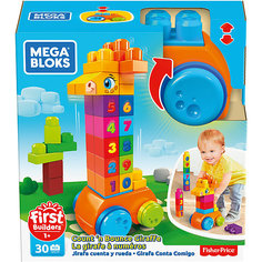 Конструктор Mega Bloks First Builders Жираф 123 Mattel