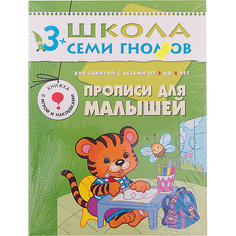 Четвертый год обучения "Прописи для малышей", Школа Семи Гномов Мозаика Синтез