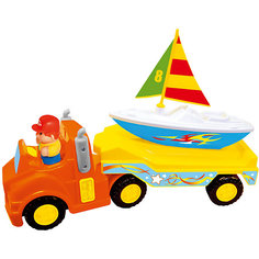 Развивающая игрушка Kiddieland "Трейлер с яхтой"