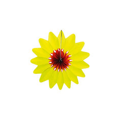 Украшение для праздника Патибум "Цветок" 36 см., жёлтый