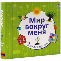Набор книжек-кубиков "Мир вокруг меня", 9 книг Робинс