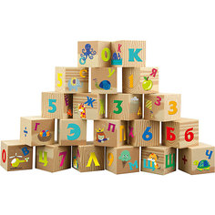 Мягкие кубики Little Hero "Буквы и цифры"