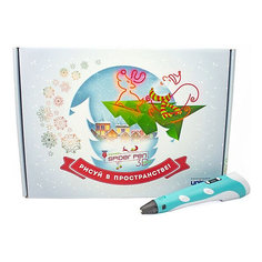 Новогодний набор 3Д Ручка Spider Pen PLUS, Пластик, Трафареты, цвет Желтый