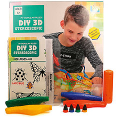 3Д ручка DIY 3D Stereoscopic "3D Magic Glue" Динозавр, 4 ручки