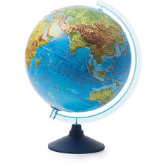 Глобус Земли Globen физический рельефный с подсветкой, 320мм