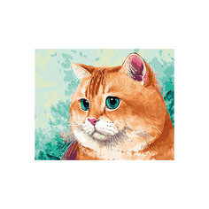 Набор для раскрашивания по номерам Цветной "Упитанный кот"