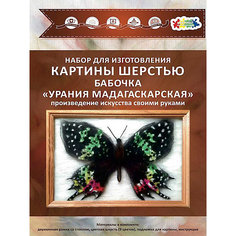 Набор для валяния Цветной "Бабочка Урания Мадагаскарская"