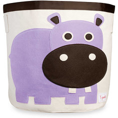 Корзина для хранения Бегемотик (Purple Hippo), 3 Sprouts