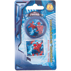 Набор канцелярии Kinderline "Человек-паук", точилка и ластик