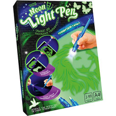 Набор для творчества Danko Toys Планшет для рисования ультрафиолетом Neon light pen, набор № 1