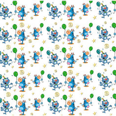 Упаковочная бумага Феникс-Презент "Кот и бегемот"