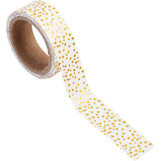 Декоративная самоклеющаяся лента Феникс-Презент "Золотое конфетти"