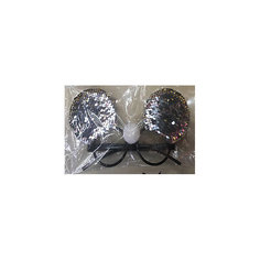 Карнавальные очки Fenix-present "Серебристые пайетки" Феникс Презент