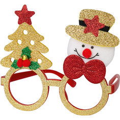 Маскарадные очки Fenix-present "Снеговик с елкой" Феникс Презент