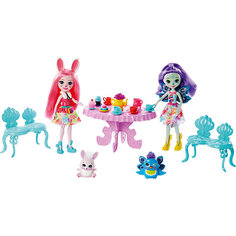 Игровой набор Enchantimals Чаепитие Пэттер Павлины и Бри Кроли Mattel