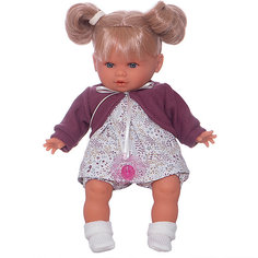 Кукла Juan Antonio Munecas "Монси" в фиолетовом, 30см.