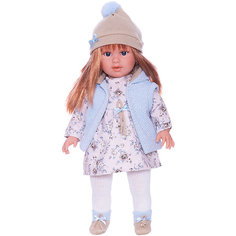 Кукла Llorens Мартина в бело-голубом, 40 см