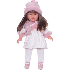 Кукла Llorens Мартина в бело-розовом, 40 см