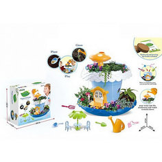 Игровой набор Junfa Toys "Коттедж для кукол", синий