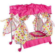 Кроватка с балдахином Buggy Boom Loona, белый с совами