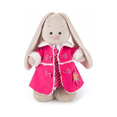 Мягкая игрушка Budi Basa Зайка Ми в платье и розовой дубленке, 25 см