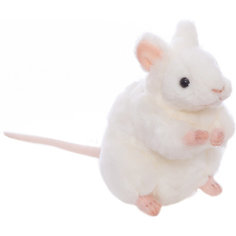 Белая мышь, 16 см Hansa