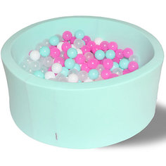 Сухой бассейн Hotenok "Клубничное мороженое" 40 см, 200 шариков