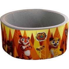 Сухой бассейн Hotenok "Лео и Тиг", серый с оранжевыми деревьями, 40 см