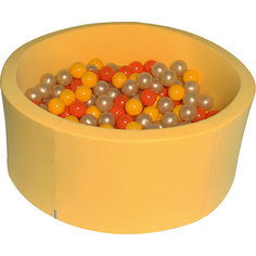 Сухой бассейн Hotenok “Желтое золото” 40 см, 200 шариков