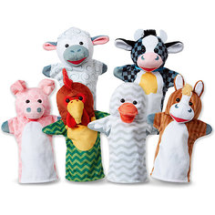 Мягкая игрушка Melissa&Doug "Плюшевые куклы на руку" Животные с фермы