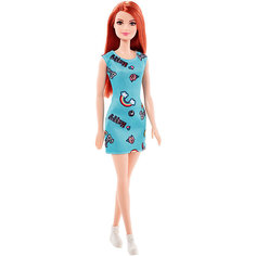 Кукла Barbie "Стиль" рыжая в голубом платье, 28 см Mattel