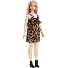 Кукла Barbie "Игра с модой" в леопардовом сарафане и топе, 29 см Mattel
