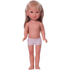 Кукла Vestida de Azul Паулина блондинка с прямыми волосами, 33 см