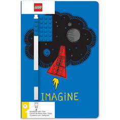 Записная книжка с ручкой LEGO Classic Imagine, 192 листа