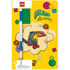 Записная книжка с ручкой LEGO Classic Building Dreams, 192 листа