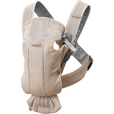 Рюкзак-кенгуру BabyBjorn Mini Mesh, жемчужно-розовый