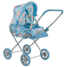 Коляска для кукол Buggy Boom Mixy трансформер, голубая