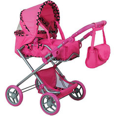 Коляска для кукол Buggy Boom Infinia, розовая