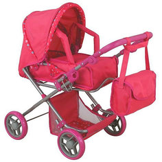 Коляска для кукол Buggy Boom Infinia, розовая