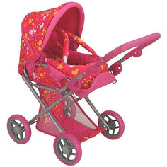 Коляска для кукол Buggy Boom Infinia, розовая