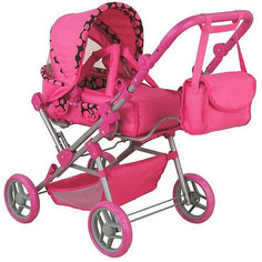 Коляска для кукол Buggy Boom Infinia, розовая