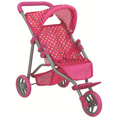 Коляска для кукол Buggy Boom Nadin, розовая