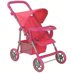 Коляска для кукол Buggy Boom Skyna, розовая/коралл