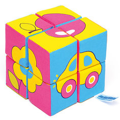 Кубики "Собираем картину - предметы", Мякиши