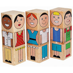 Кубики Краснокамская игрушка "Смешные человечки"